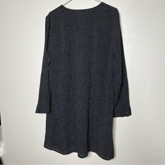 J. Crew Factory Oversized Long Sleeve Polka Dot Button Front Swing Dress SZ XL - Picture 12 of 13